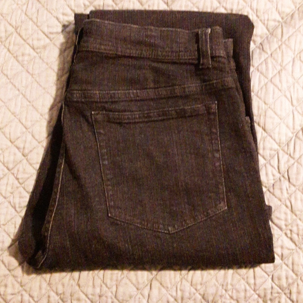 DENIM &CO dark navy wash bootcut jeans